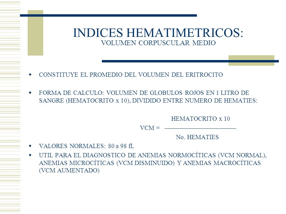 Corpuscular medio calculo volumen